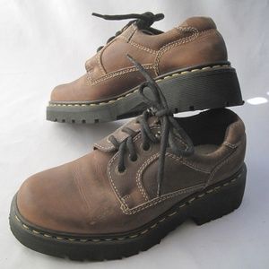 Dr Doc Martens Brown Leather Lace up Shoes, Size 5
